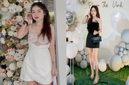 Linda irmã Tiktok mostra com confiança suas lindas borboletas rosa online